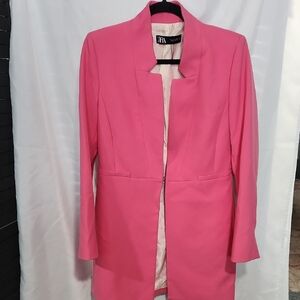 Zara Women's Vibrant Pink Blazer